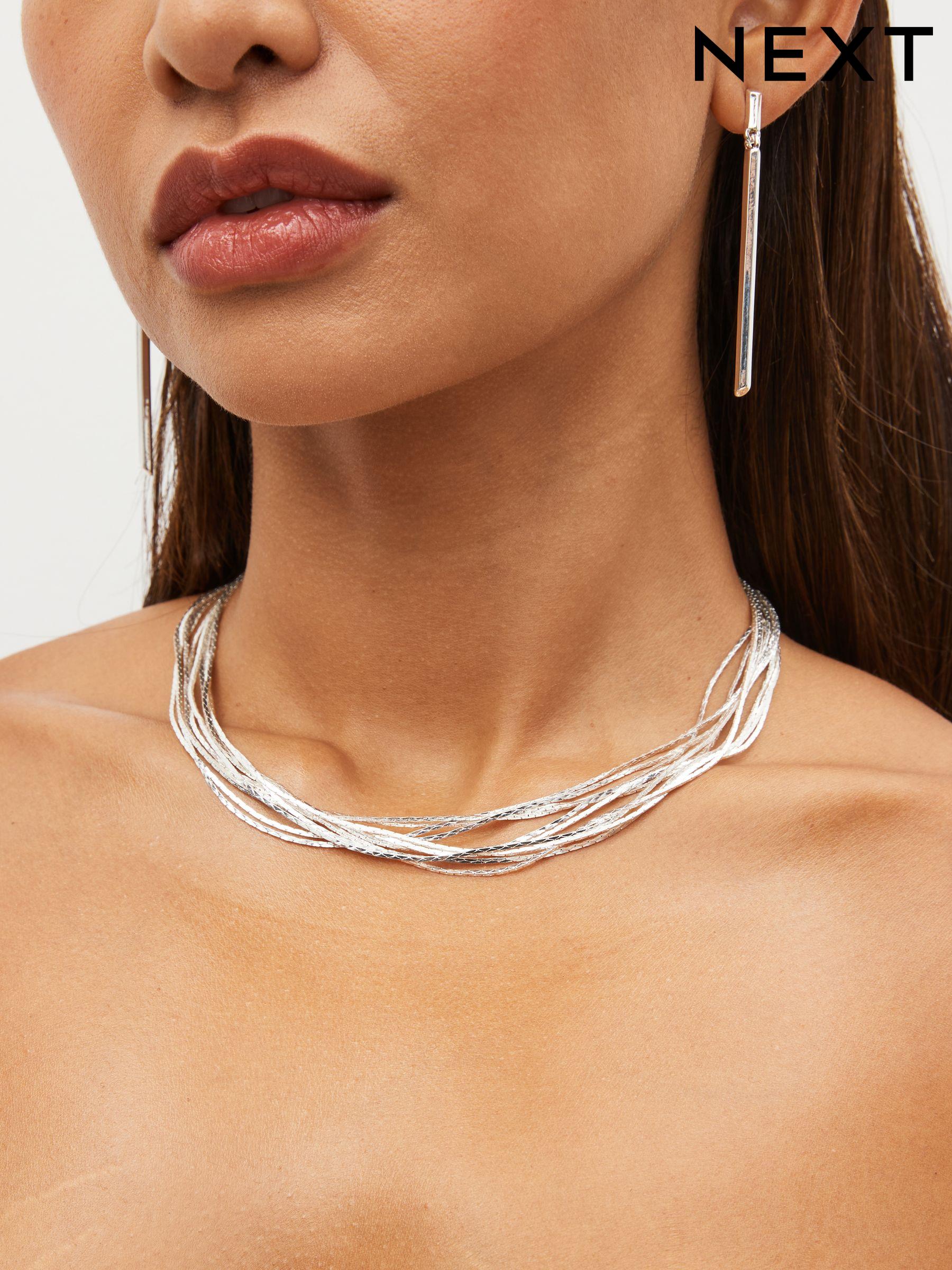 Women s Silver Necklaces Sterling Silver Necklaces Next Latvia