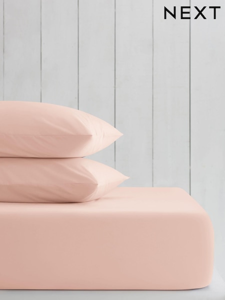 Pink Blush Cotton Rich Fitted Sheet (150263) | €11 - €18