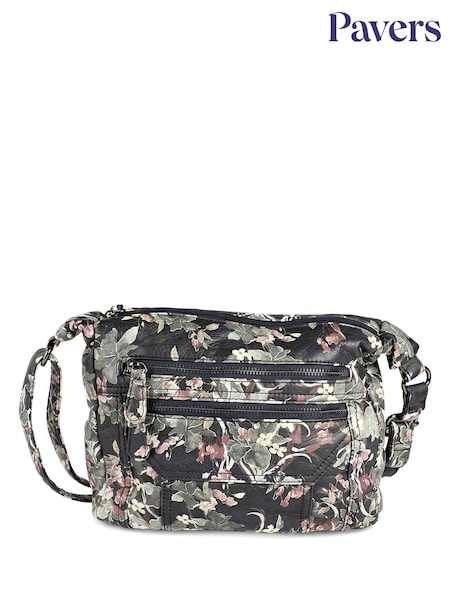 블랙 - Pavers Zip-close Shoulder Bag