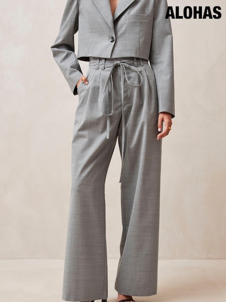 Alohas Grey Kathy Wide Leg Trousers (150952) | €66