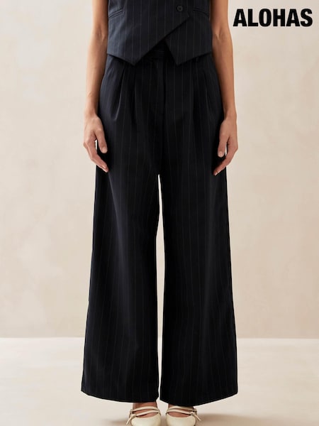 Alohas Blue Megan Wide Leg Trousers (150978) | €173