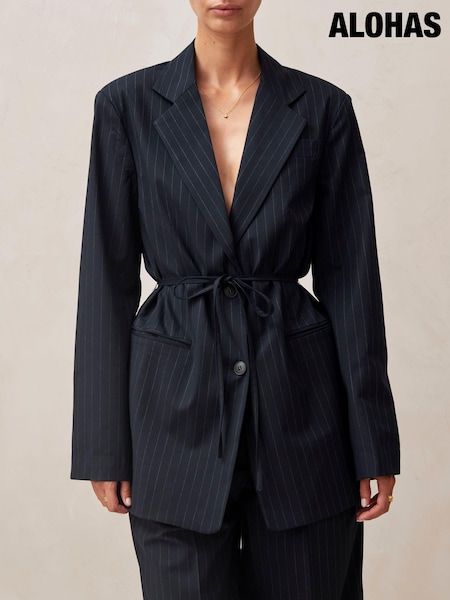 Alohas Blue Lulus Belted Blazer (151078) | €121