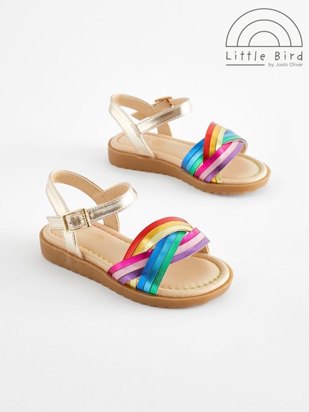 Little Bird by Jools Oliver Colourful Rainbow Metallic Sandals (151305) | ‏64 د.إ.‏ - ‏ 81‏ د.إ.