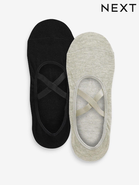 Black/Grey Yoga Footsies Two Pack (151697) | €6