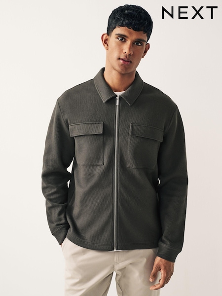 Slate Grey Zip-Up Shacket (152064) | €9