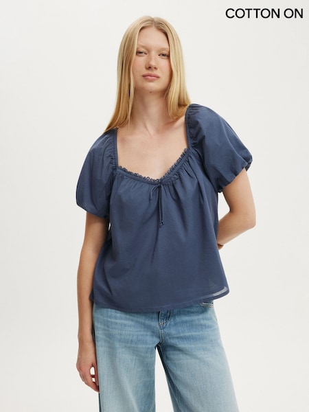 Blue - Cotton On The Daydream Babydoll Top