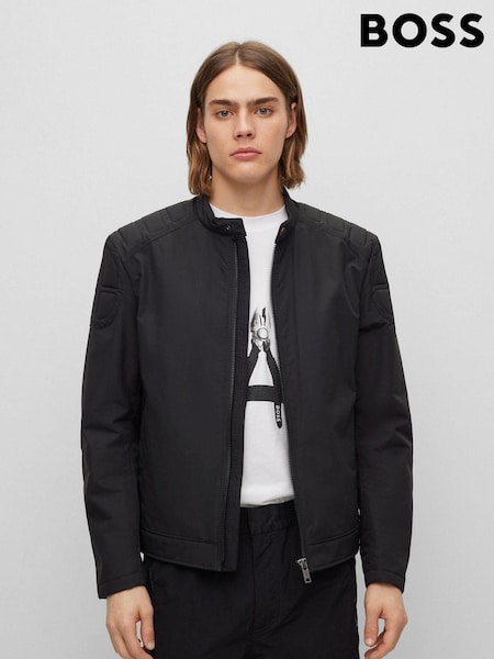 BOSS Black Slim Fit Canvas Biker Jacket (152312) | €172