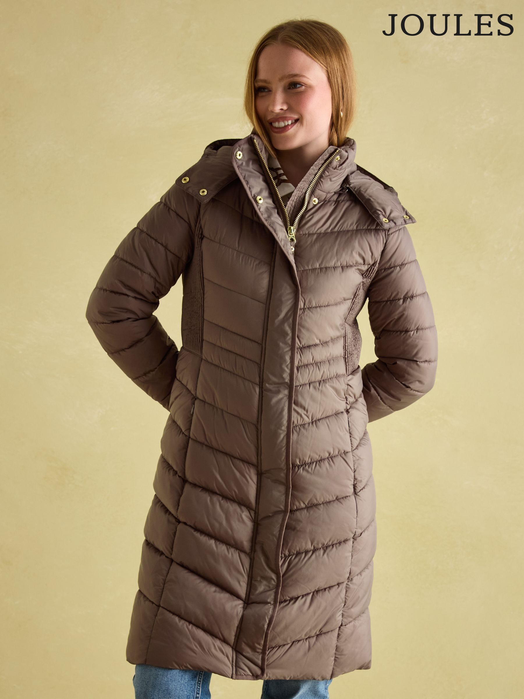 Women s Coats Joules Natural Long Coatsandjackets Next Oman