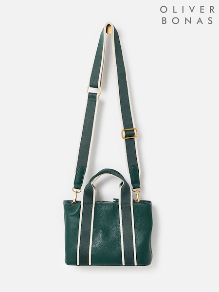 Dark Green - Oliver Bonas Emma Mini Tote Cross-b-body Bag