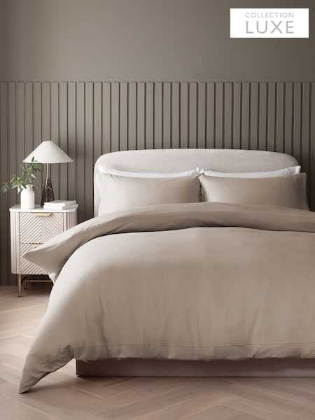 Collection Luxe 300 Thread Count 100% Cotton Sateen Luxury Duvet Cover And Pillowcase Set (152879) | ‏124‏₪ - ‏240‏ ₪