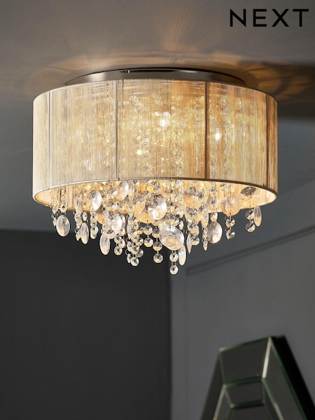 Champagne Gold Palazzo Flush Ceiling Light (152989) | €131
