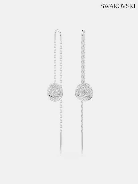 Swarovski Silver Tone Crystal Drop Earrings (153041) | €105