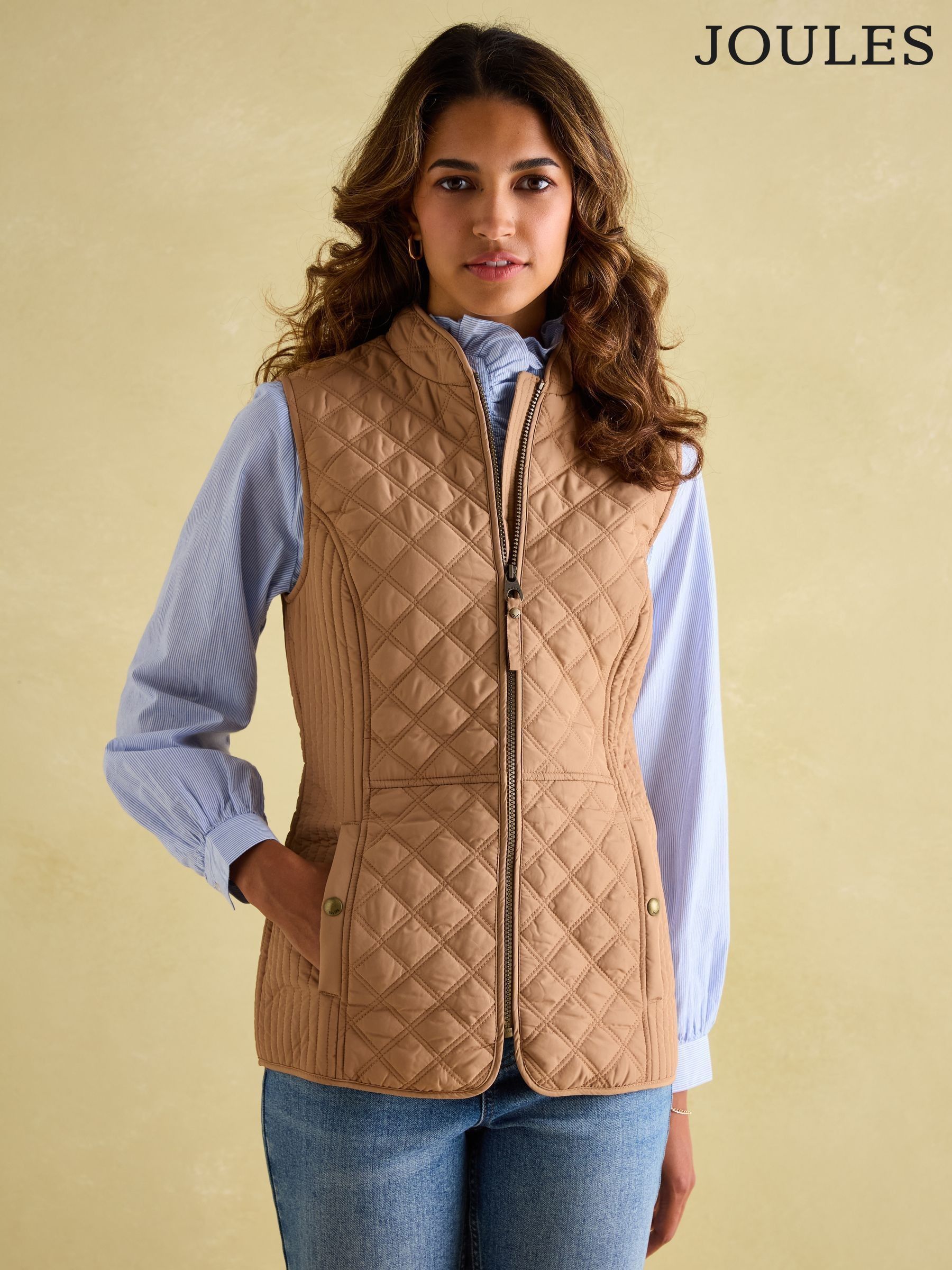 Joules sleeveless jacket sale