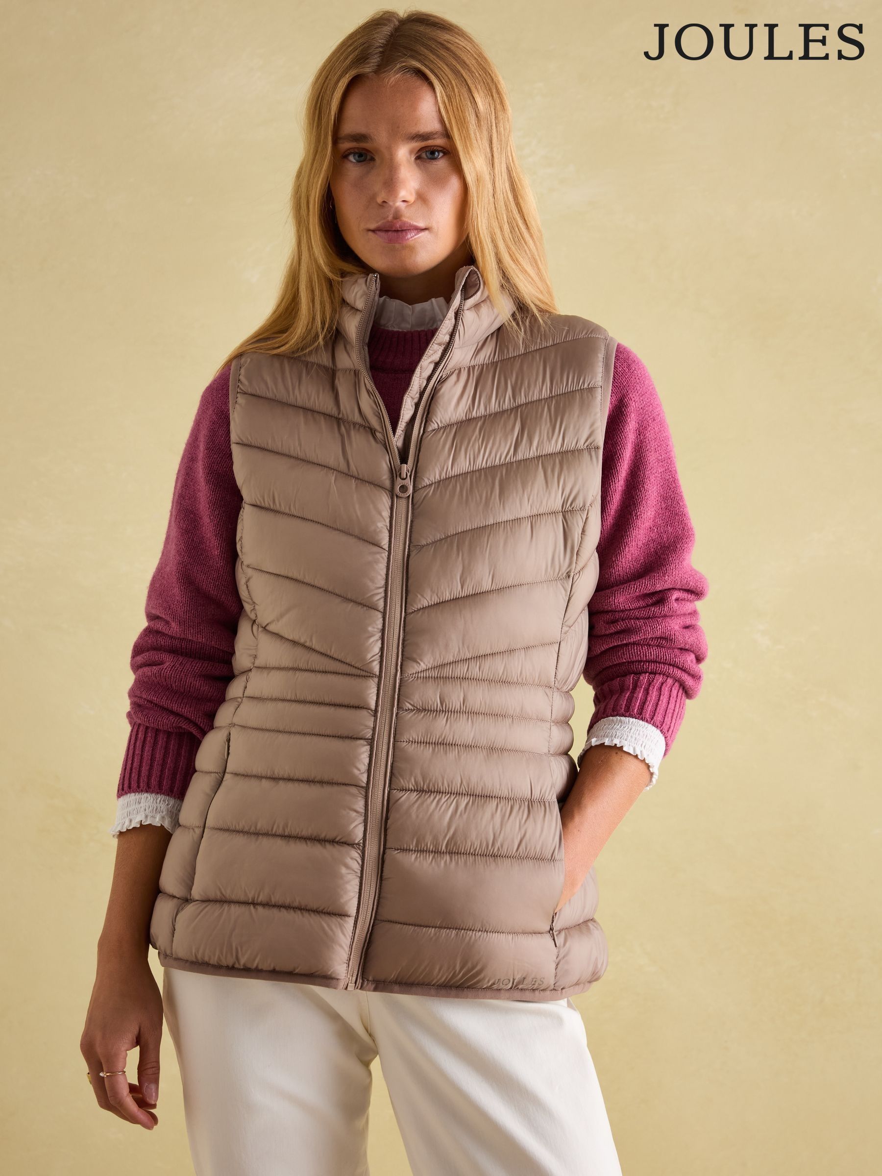 Joules sleeveless jacket hot sale