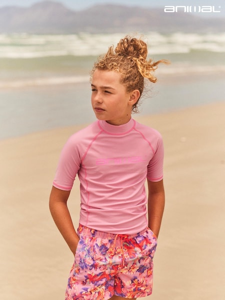 rožnata - Animal Kids Daisy Recycled Rash Vest (153458) | € 18