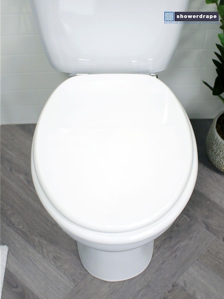 Showerdrape White Oxford Wooden Toilet Seat (153563) | €43