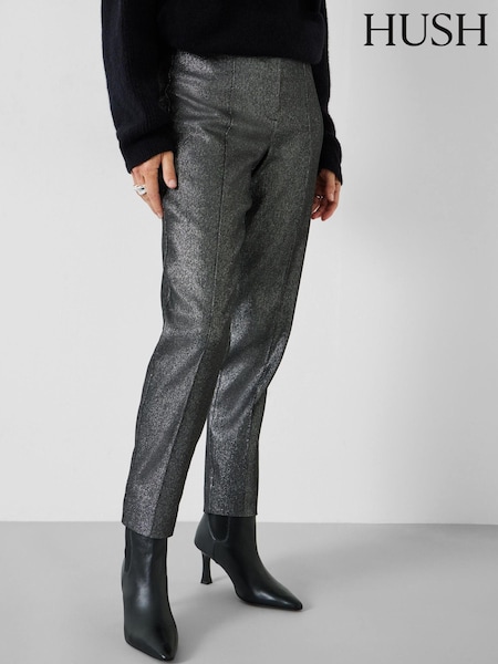 Hush Black Hazel Metallic Cigarette Trousers (153639) | € 46