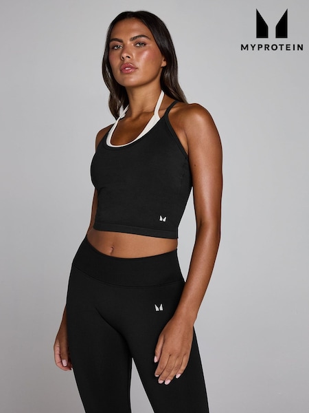 Black - Myprotein Seamless Layered Vest