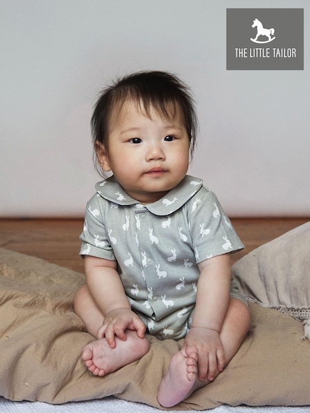 The Little Tailor Baby Jersey Bunny Print 100% Cotton Romper (153735) | 1,021 UAH