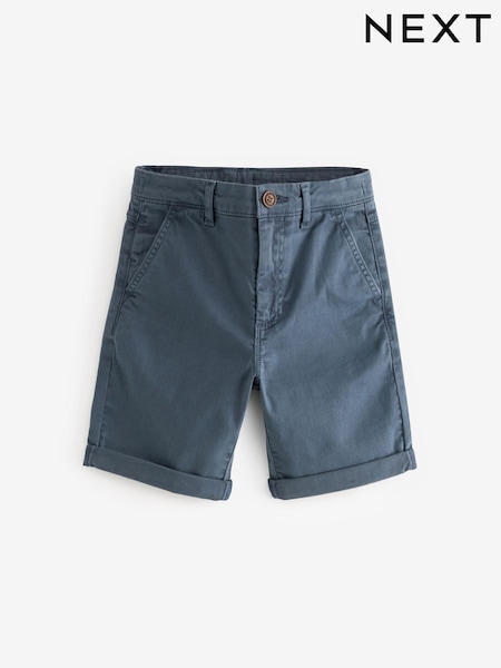 Navy Blue Washed Chinos Shorts (6mths-16yrs) (154015) | €2 - €4