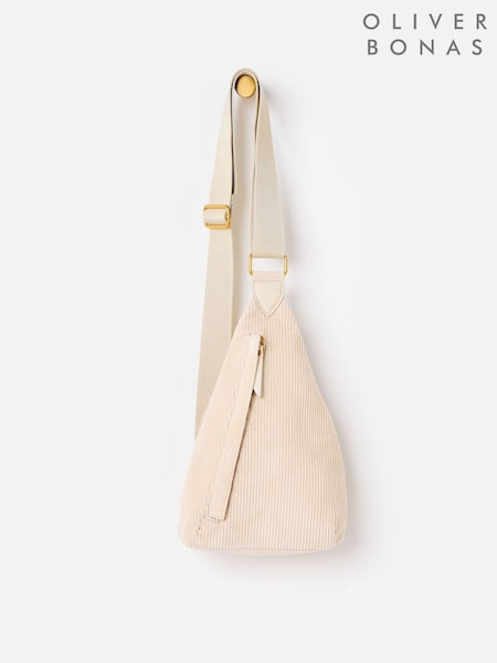 Cream - Oliver Bonas Brooke Corduroy Belt Bag
