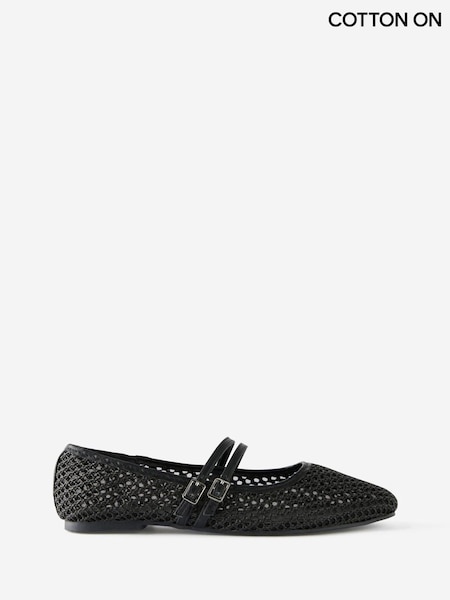 Black - Cotton On Frankie Strappy Ballet Shoes