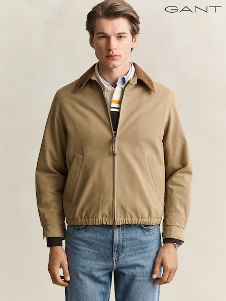 Neutral - Regular Gant Moleskin Harrington Jacket