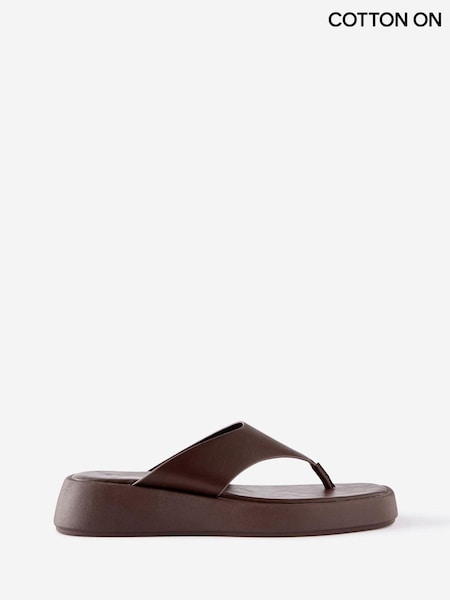 Brown - Cotton On Bowie Flatform Sandals