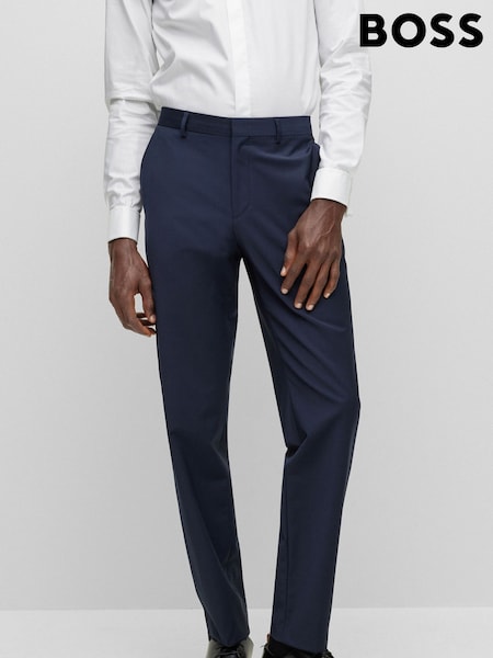 BOSS Blue BOSS Leon Wool Blend Regular Fit Suit Trousers (155399) | €91
