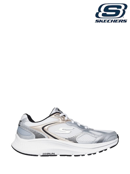 White/Silver/Black - Skechers Go Run Consistent 2.0 Volt Trainers
