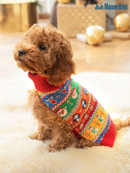 Jojo Maman Bébé Weihnachtspullover mit Tier-Norwegermuster (155614) | 36 €