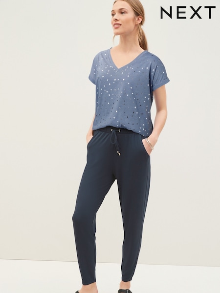 Navy Jersey Joggers (156195) | ₪60