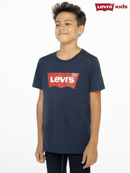 Levi's® Navy Blue Batwing Kids 100% Cotton T-Shirt (156240) | LEI 66 - LEI 74