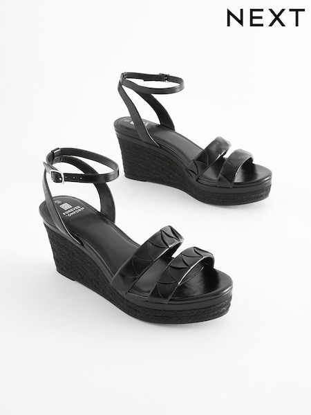 Schwarz - Forever Comfort® Double Strap Wedges (156436) | 14 €