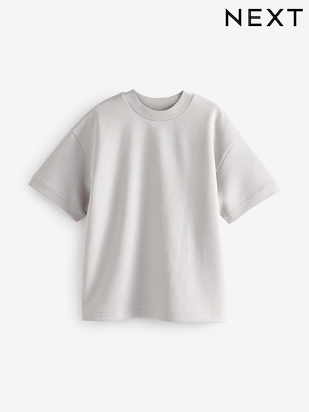Harmaa - Relaxed Fit Heavyweight T-paita (3-16v.) (156591) | €9 - €17