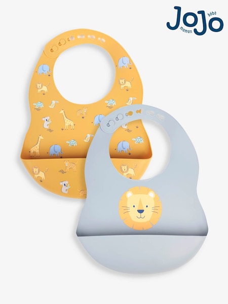 JoJo Maman Bébé 2-Pack Silicone Bib Set (156660) | 23 €