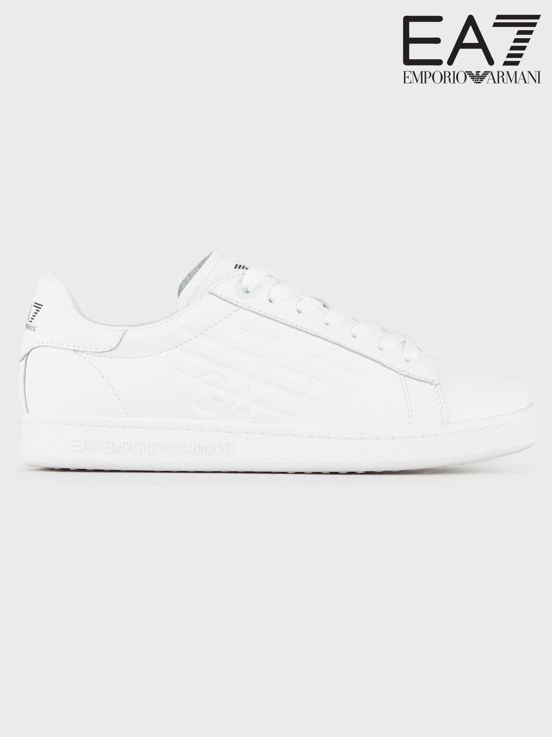 Trainers EA7 White Flat Casual Footwear Next Oman