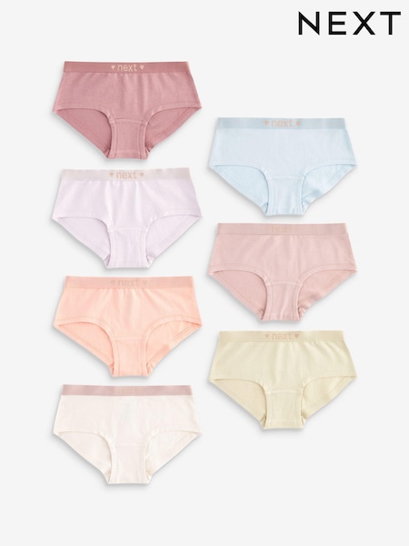 Monipuolinen pastelli - Sparkle Waistband Hipsters 7 Pack (2-16yrs) (157428) | €12 - €16