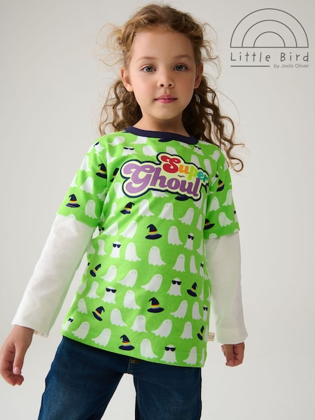zelena Duhovi - Little Bird by Jools Oliver Long Sleeve Colourful Halloween T-Shirt (157482) | € 11 - € 13