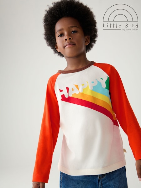 Oranssi/Valkoinen - Little Bird By Jools Oliver 100% Cotton Long Sleeved T-shirt (157646) | €22 - €27