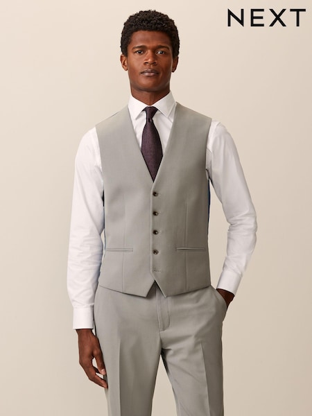 Zementgrau - Regular Fit Motionflex Stretch Waistcoat (157655) | 12 €