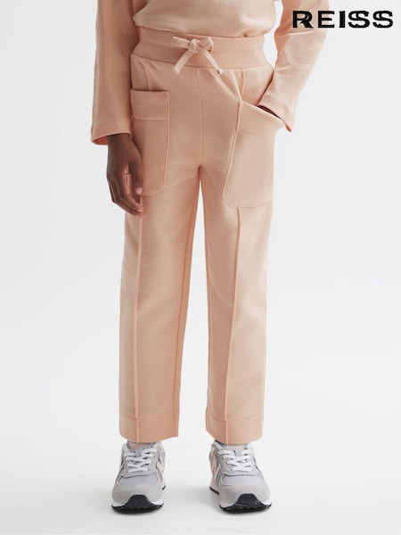 Reiss Pink Mina 9-14 yrs Drawstring Front Seam Joggers (158040) | €55