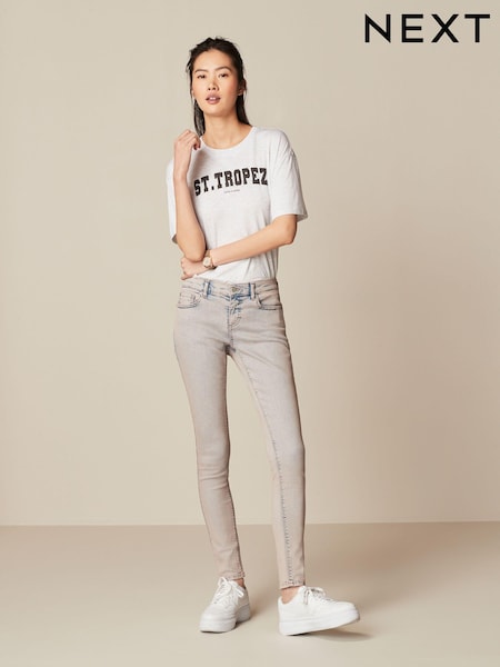 Rosa meliert - Low Skinny Jeans (158724) | 11 €
