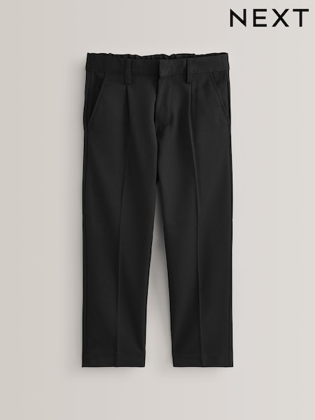 Black Plus Waist School Pleat Front Trousers (3-17yrs) (159126) | €11 - €22