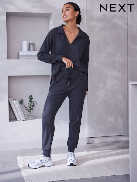 Charcoal Grey Ribbed Joggers (159208) | €11