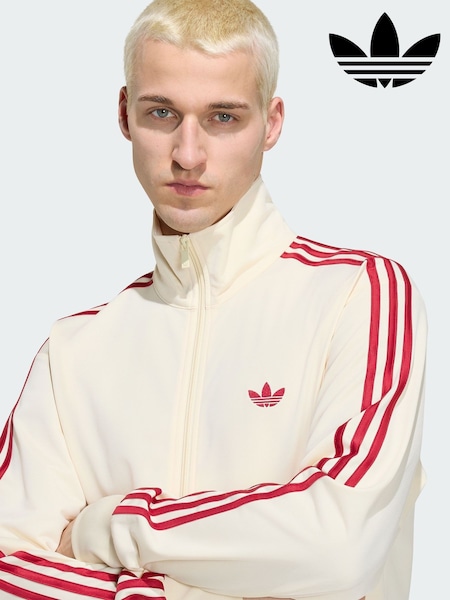 Cream - Regular Adidas Originals Firebird Track Jacket