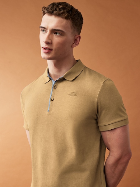 The North Face Brown Light Premium Pique Polo Shirt (159846) | OMR12