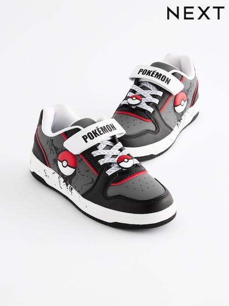 Grey Pokémon One Strap Elastic Lace Trainers (160004) | €37 - €47
