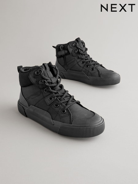 črna - Lace Up High Top Trainers (160128) | € 21 - € 27