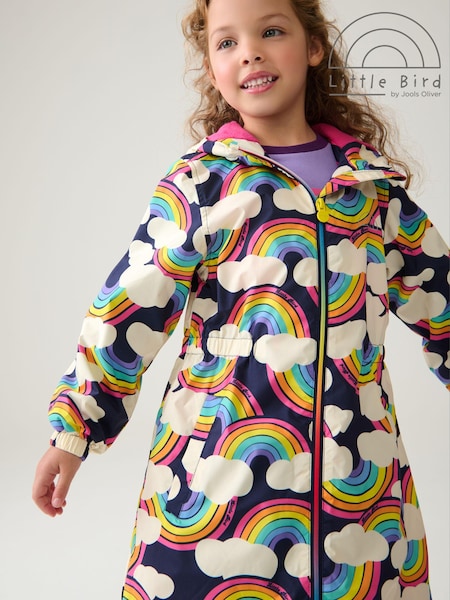 Little Bird by Jools Oliver Multi Rainbow Shower Resistant Jacket (160349) | AED122 - AED134